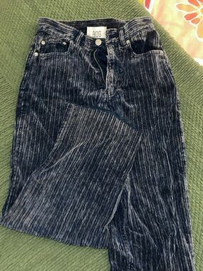 BDG Crushed Velvet Corduroy Pants in Washed Blue